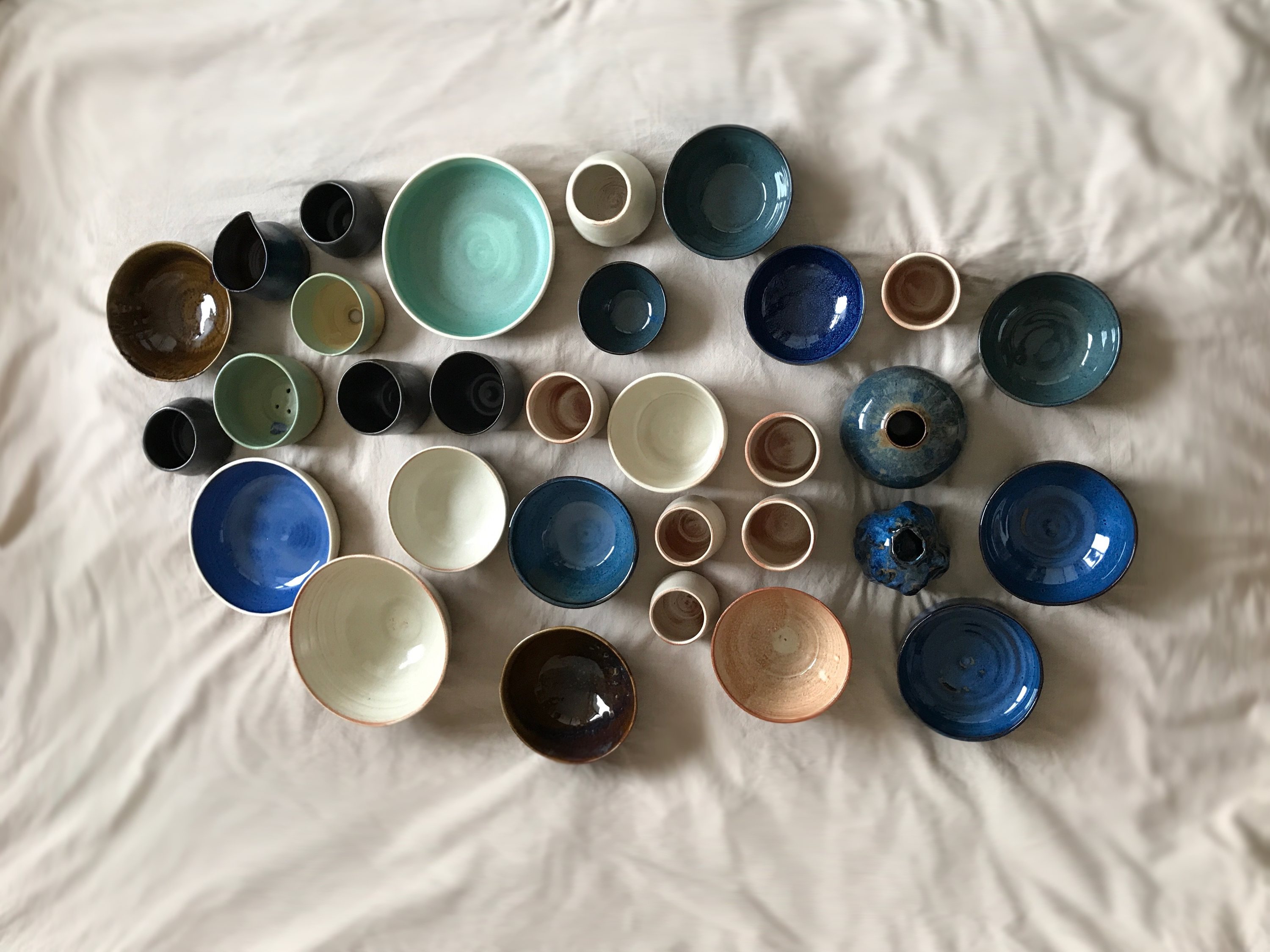 Collection of ceramic work by Nicholas Chong-Gonzalez
